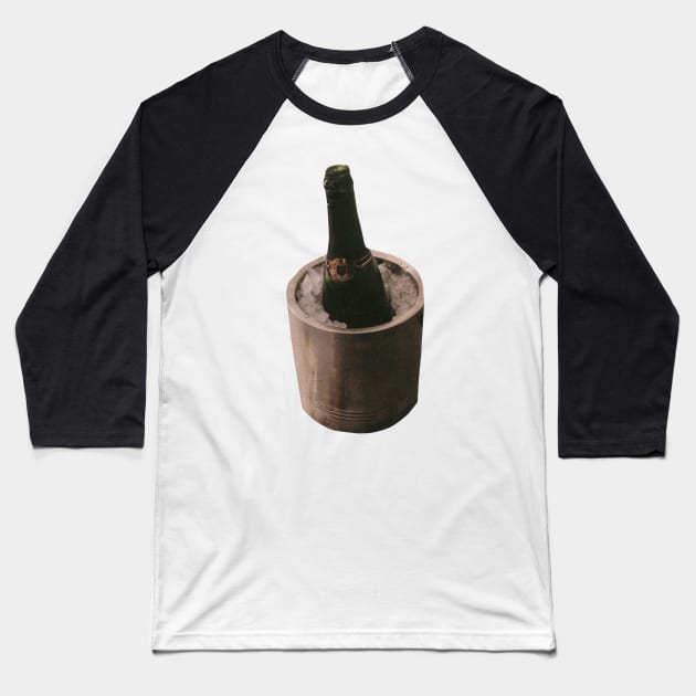 Cold Champagne Baseball T-Shirt by Food Photography